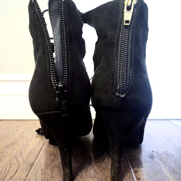Nine West Laced Stiletto Boots - Picture 3 of 4